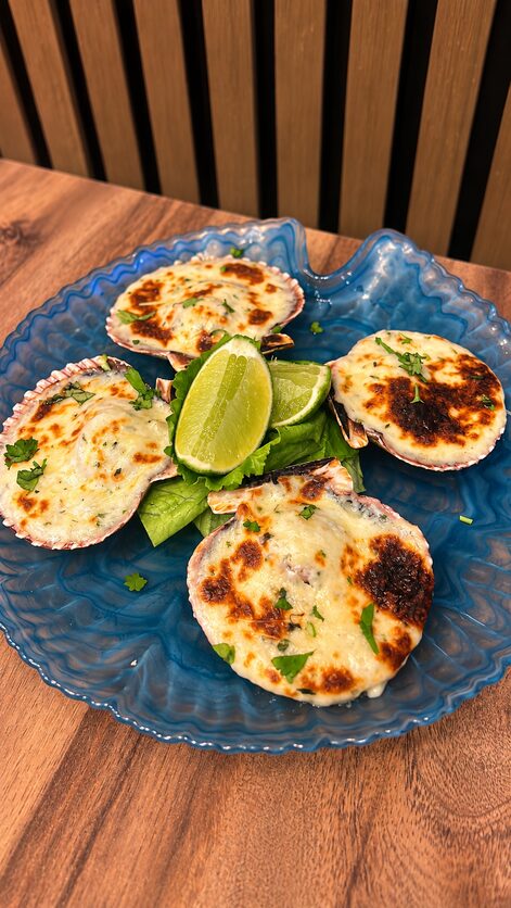 Zamburiñas a la Parmesana